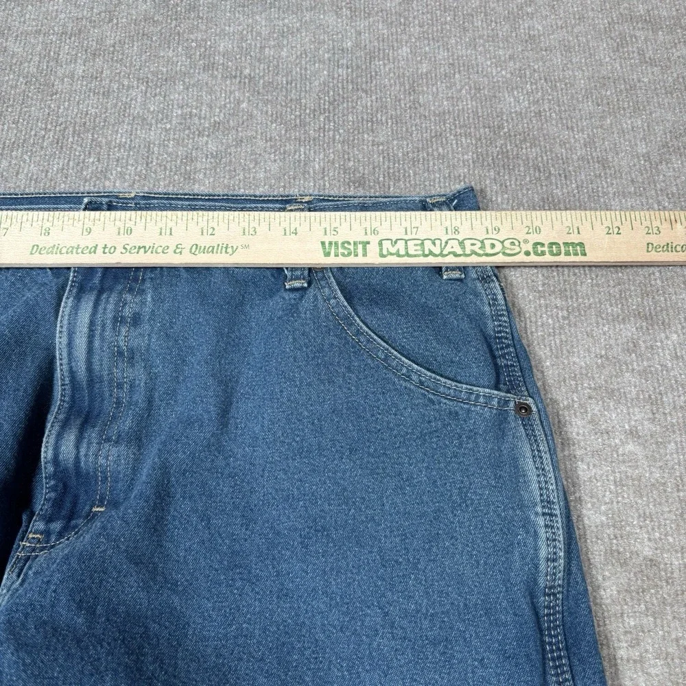 Vintage Dickies Jeans Mens 37x29 Relaxed Fit Blue Denim Carpenter Workwear Baggy